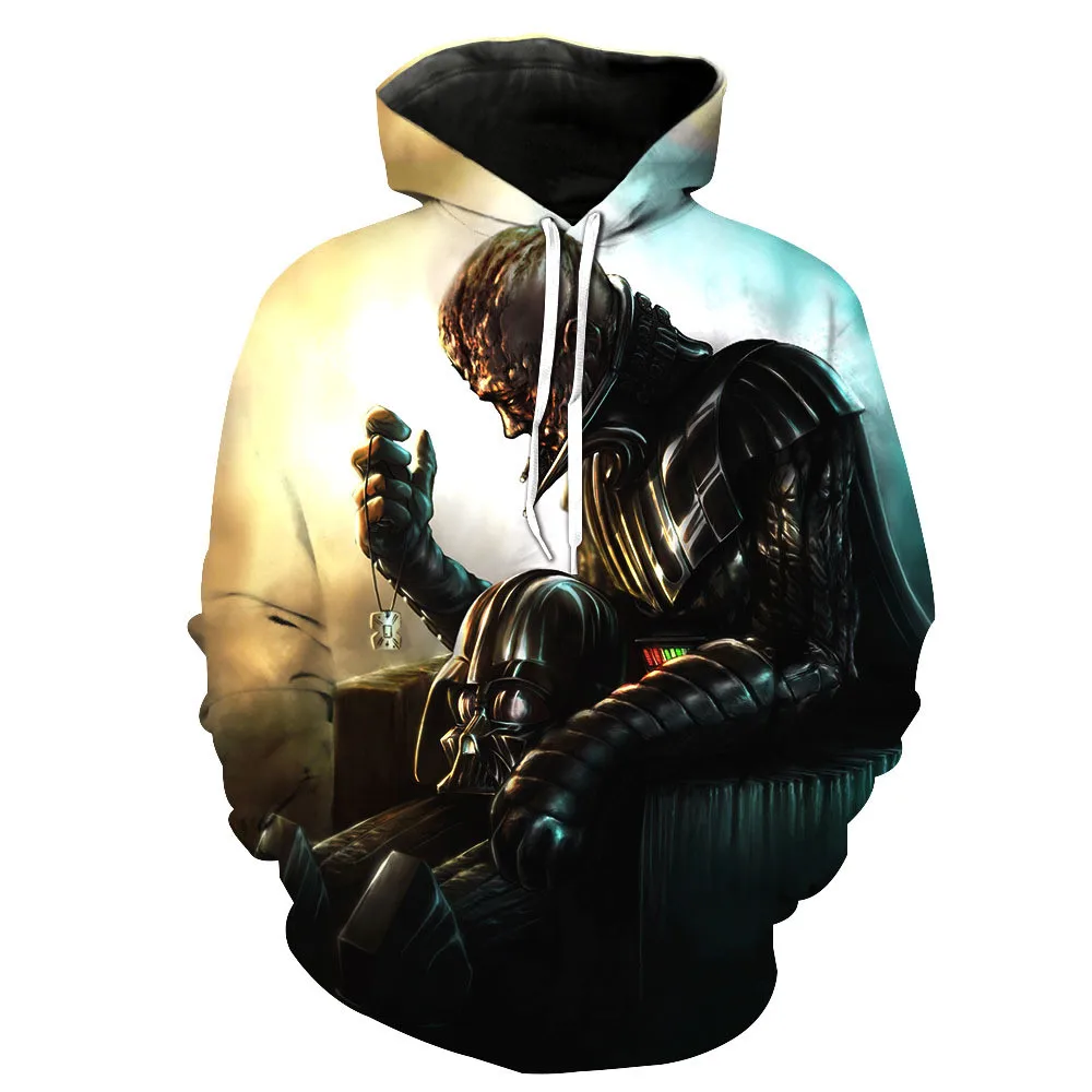 Новейшие 3D-печать Рождество Хэллоуин герой звездный фильм толстовки с капюшоном для женщин/мужчин Повседневные свободные свитшоты большого размера.