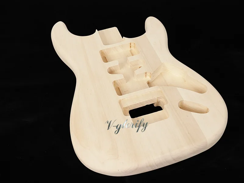Цвет древесины Floyd Rose фрезерование ST гитары тело тополя дерева