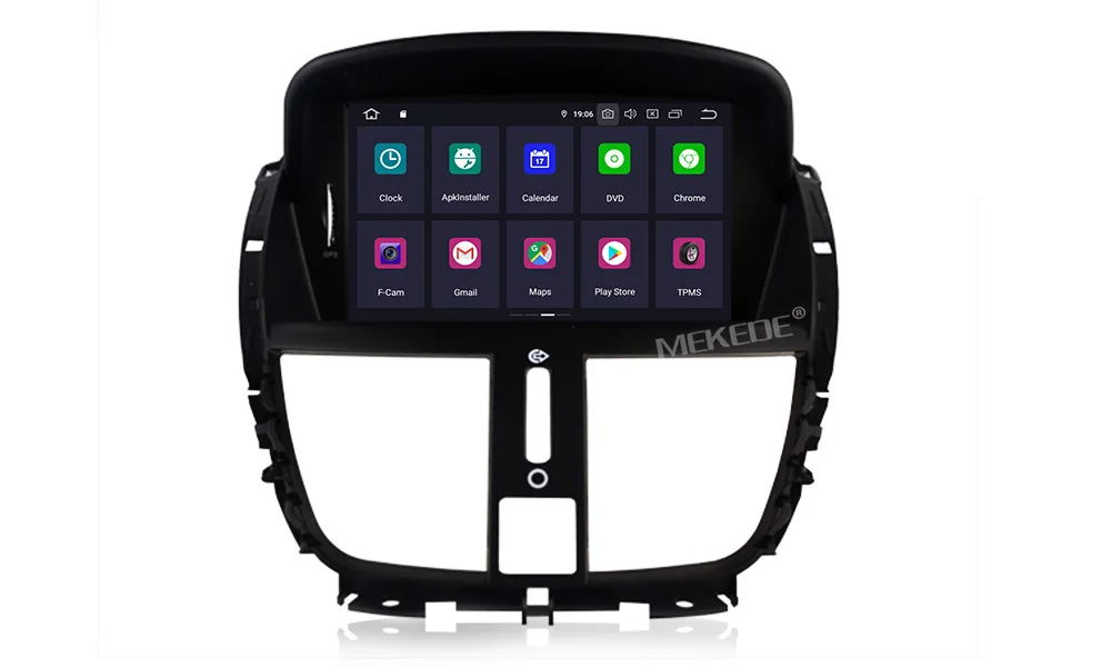 1din 8 ядерный 4G Android 9,0 автомобильный Радио dvd-плеер мультимедиа для peugeot 207 207CC 2007- авто аудио gps Камера просмотра wifi BT