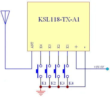200Pcs/Lot 433 Mhz Superheterodyne RF wireless transmitter module 1527 Encoding EV1527 Code 3V-24V For Remote control | Электроника