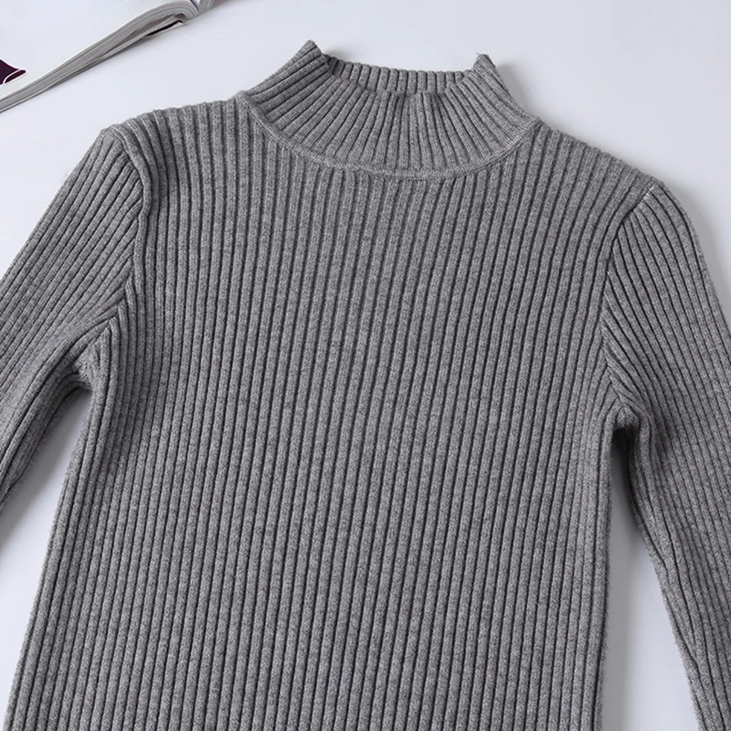 UPPIN Korean Fashion Women Pullovers Turtleneck Knit Thick Long Sleeve High Elastic Solid Sweater Tops 2018 Fall Winter Jumper | Женская