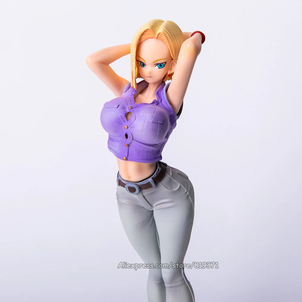 21 см Dragon Ball Z пикантные лазурь Android № 18 пластиковая фигурка героя Классическая