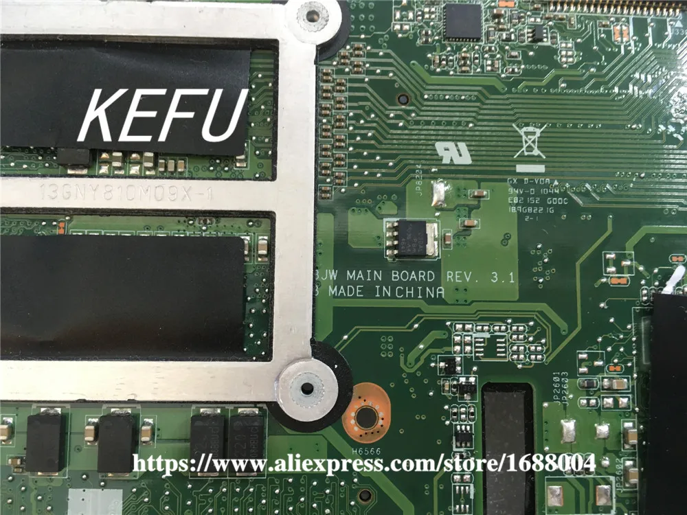 KEFU G73JW Motherboard For Asus REV2.0 Mainboard With 2D Connector 4RAM Solts 60-N0UMB1200-A02 | Компьютеры и офис