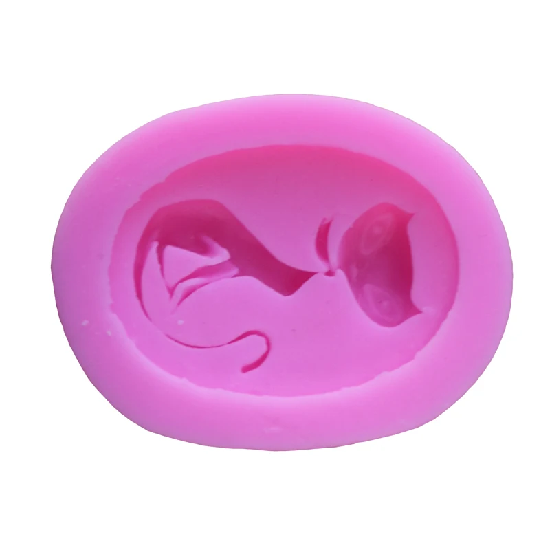 Красивое животное искусственное 3d украшение торта силиконовая форма для помадки