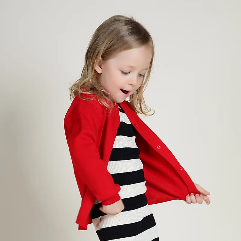 

Autumn Winter Cotton Sweater Top Baby Children Clothing Boys Girls Knitted Cardigan Sweater Kids Spring Wear New