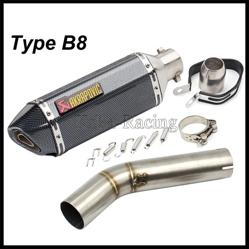 Мотоциклетная средняя труба с Akrapovic выхлопной глушитель хвост для Suzuki GSXR600 GSXR750