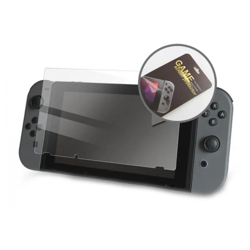 Антивандальная пленка для защиты экрана Nintend Switch NS от царапин с полной HD-картинкой и ультра-чистой поверхностью.