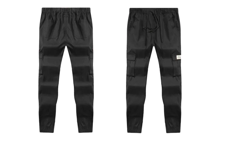 

Mens Casual Pants Harem Trousers Japanese Pants Sports Loose Large Size Multi Pockets 2019 Black Blue Grey M-7XL Male Clothing