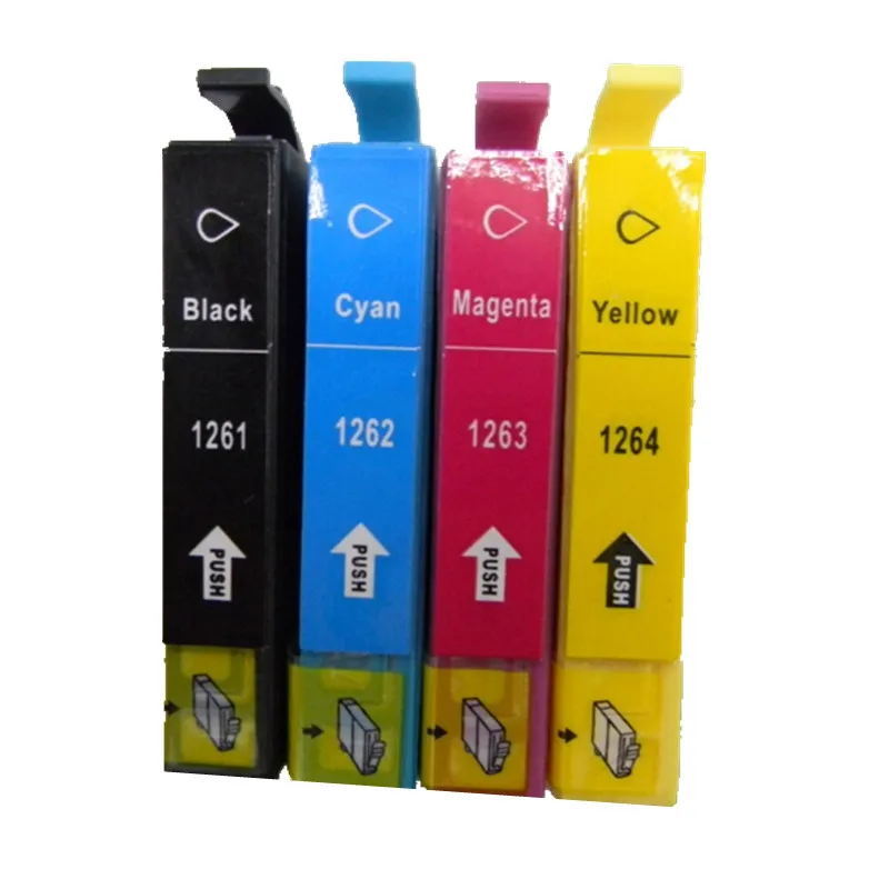 

8Pcs/Set t1261 Color Ink Cartridge For Epson T1261 - T1264 for Epson Stylus NX430 Workforce 630 635 60 840 545 645 845