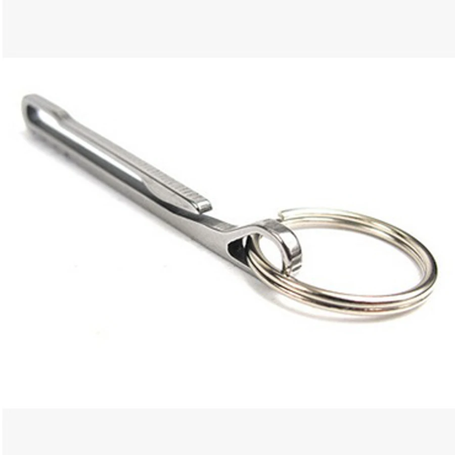 Outdoor Camping Equipment Stainless Steel Key Clip Money Backpack Buckle Charm Keychain Men Keyring Souvenir Gift J066 | Украшения и
