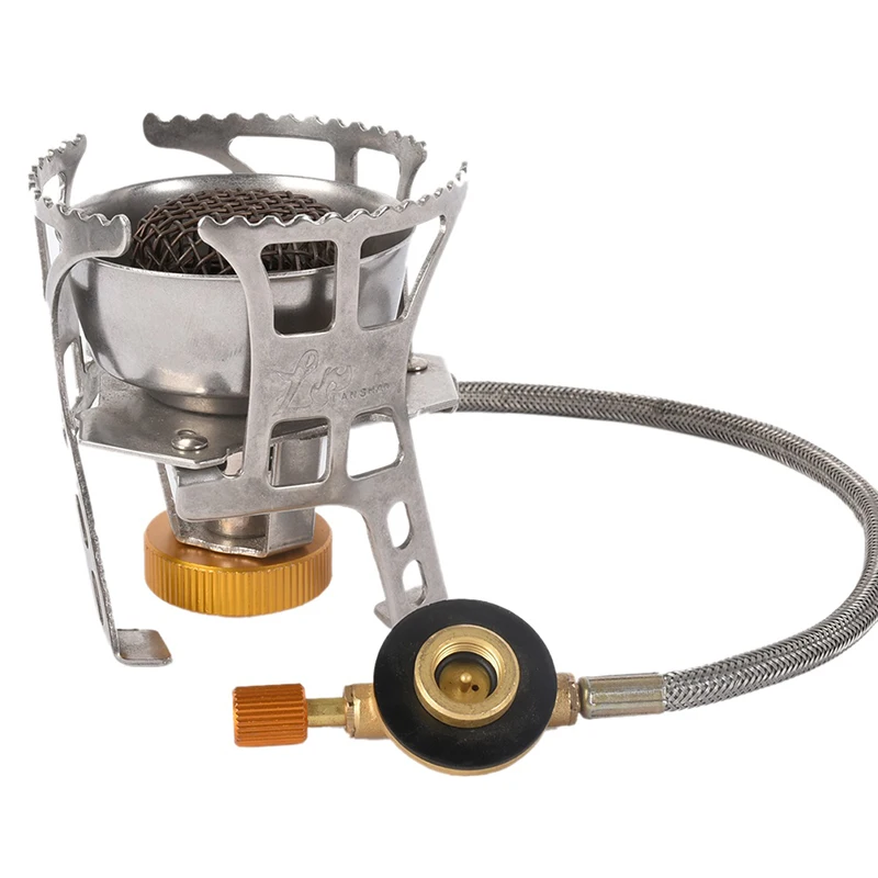 2019 Camping Stove Separate Windproof Cooking Equipment Butane Fuel High Stainless Steel Iron Aluminum | Спорт и развлечения