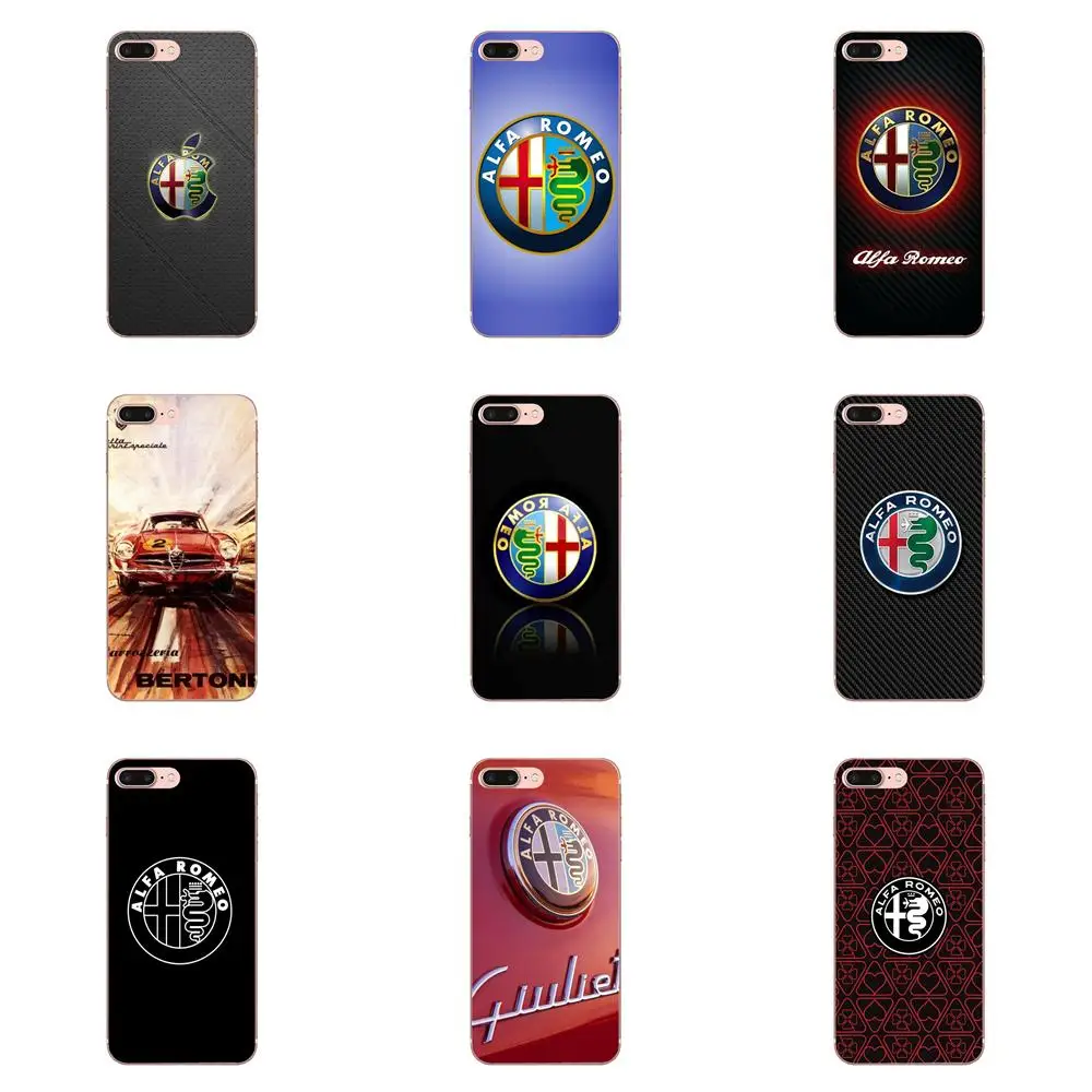Суперкар для Alfa Romeo Логотип HTC 530 626 628 630 816 820 One A9 M7 M8 M9 M10 E9 Plus U11 Moto G G2 G3 G4 G5 TPU Quinn