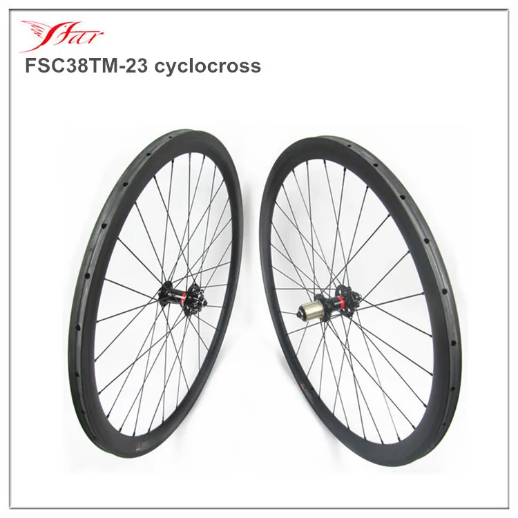 

High quality disc carbon wheelsets 38mm deep x 23mm wide tubular rims with Novatec 6 bolts hub D771SB D772SB quick release