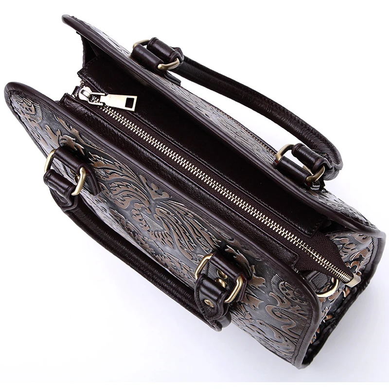 Винтажная женская сумка тоут из натуральной кожи сумки мессенджеры через плечо