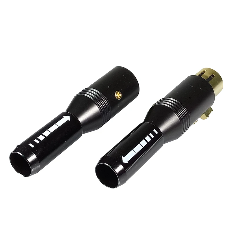 1 компл. розовый черный 3 Pin XLR штекер + Женский Джек в набор разъем Jack Разъем