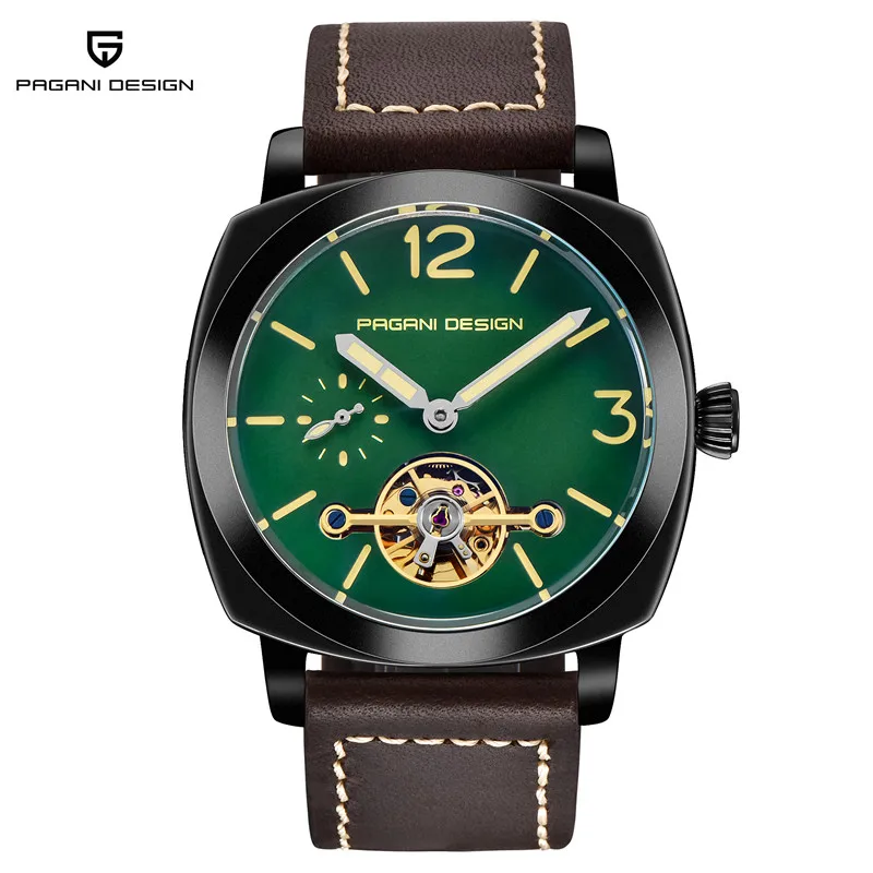 

NEW Fashion Men's mechanical watch PAGANI DESIGN Luxury Brand Tourbillon mechanical watch waterproof leather men's Watch Relogio