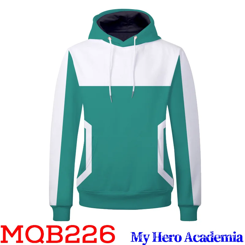 Толстовки с капюшоном My Hero Академия Izuku Midoriya свитшоты костюм для косплея