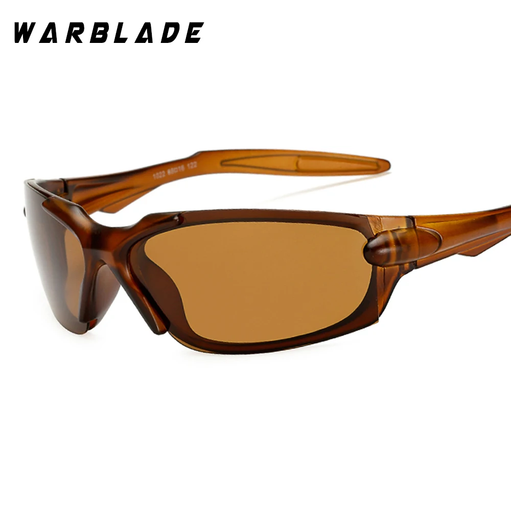 WarBLade мужские поляризованные солнцезащитные очки, мужские спортивные очки для вождения, солнцезащитные очки, мужские защитные очки для вождения, UV400 - Цвет линз: brown lens