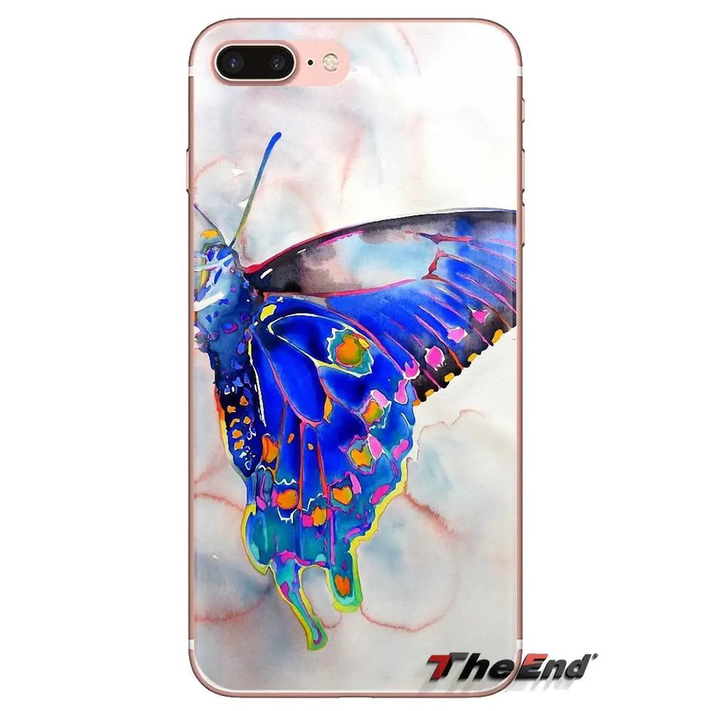 Wallpaper butterfly Butterflies For iPod Touch Apple iPhone 4 4S 5 5S SE 5C 6 6S 7 8 X XR XS Plus MAX Transparent TPU Case Cover |