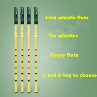 irish whistle flute feadog c d key tin whistle irish penny whistle 6 hole clarinet flute nickel plated flauta musical instrument