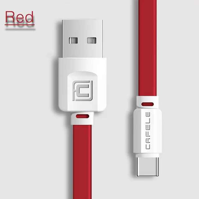 Красный Cafele USB кабель для iPhone X XS MAX XR 8 7 6 Plus 5 5S iPad мобильный телефон зарядное устройство Шнур для Apple телефон данных Зарядка кабелей провода - Цвет: Красный