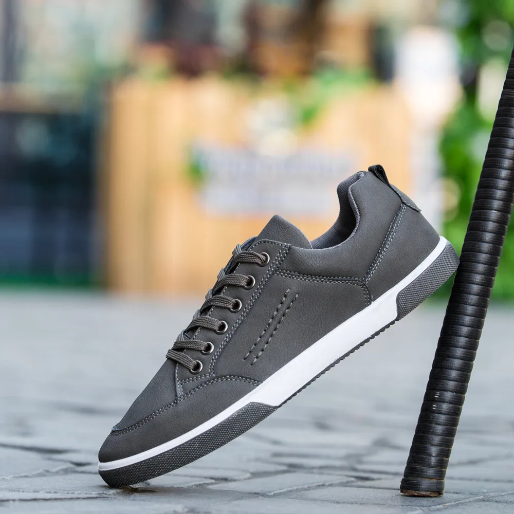 Hot sales Classtic men's low band shoes retro-style Adult Casual sanded Pu leather boat | Обувь