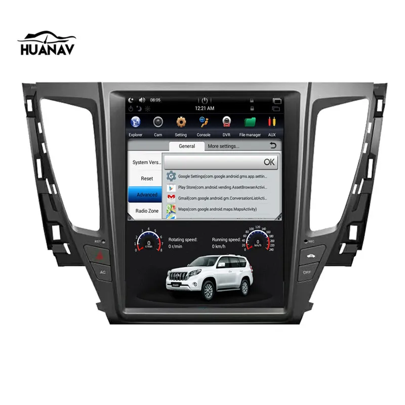 12,1 дюймов Tesla стиль Android автомобильный gps навигация для MITSUBISHI PAJERO+ мультимедийный dvd-плеер 1 din радио