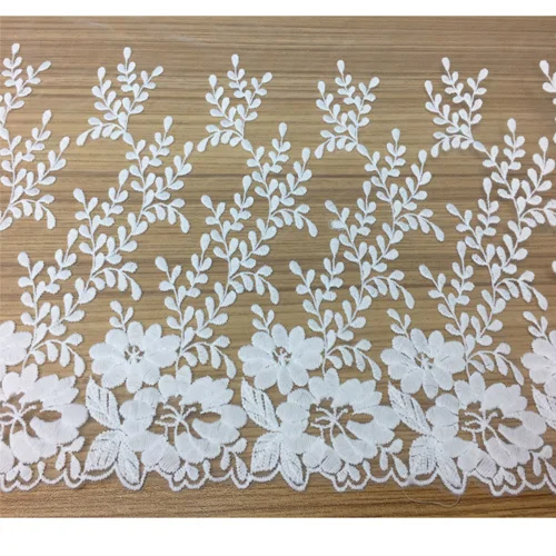 milk fiber white 2 ярдов/партия, вышивка, кружевная отделка, ручная работа, аксессуары для одежды, шторы, диван, кружевная ткань, скатерть, принадлежности, 35 см в ширину - Цвет: milk fiber white