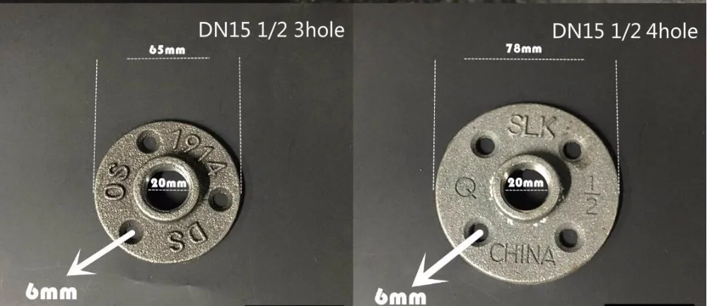 DN25 чугунная 1/" 3/4" Трубная арматура фланцы DN15 DN20 BSP кованый фланец кусок крепление напольная стена античный фланец оборудование