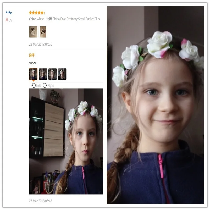 M MISM Модный цветочный ободок с розами головные уборы для женщин и девушек эластичные повязки для волос корейские цветочные повязки для волос аксессуары для волос головной убор