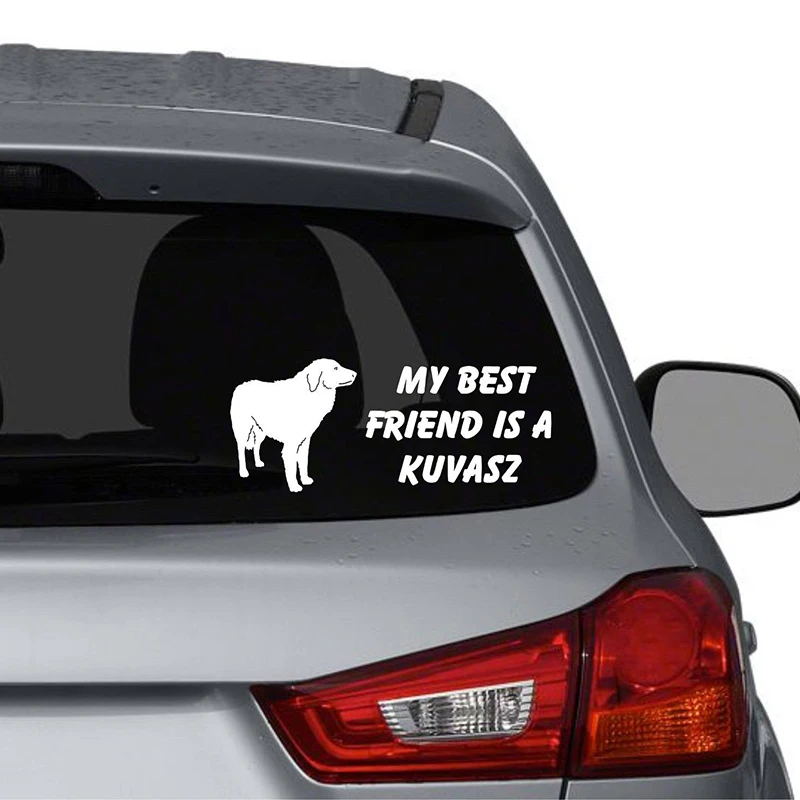 My Best Friend это Kuvasz собака Виниловая пленка для оклеивания автомобилей Грузовик наклейка в виде окна Стикеры