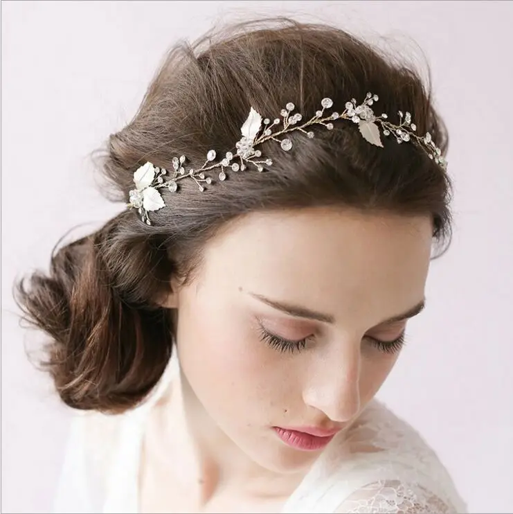 Cristal Cabelo de Noiva Flor Strass ручная работа Joias выпускной Mantilha Casamento multiheres Meninas Acessorios Para o