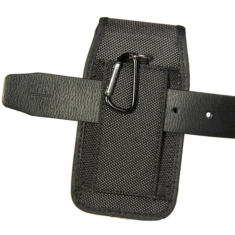 Casual Nylon Mobile Phone Waist Bag Hook Loop Holster Cellphone Pouch Cover for iPhone Samsung Xiaomi Huawei Accessories | Мобильные