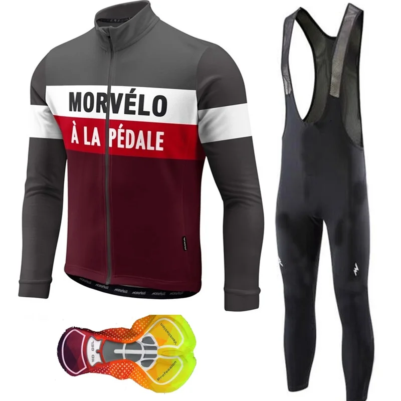 Morvelo Новинка 2019 года с длинным рукавом Велоспорт Джерси Bi куртка Велосипедный
