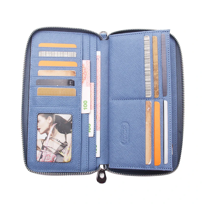 Высокая Ёмкость кошелек клатч из натуральной кожи на каблуке высотой 8 Цвет