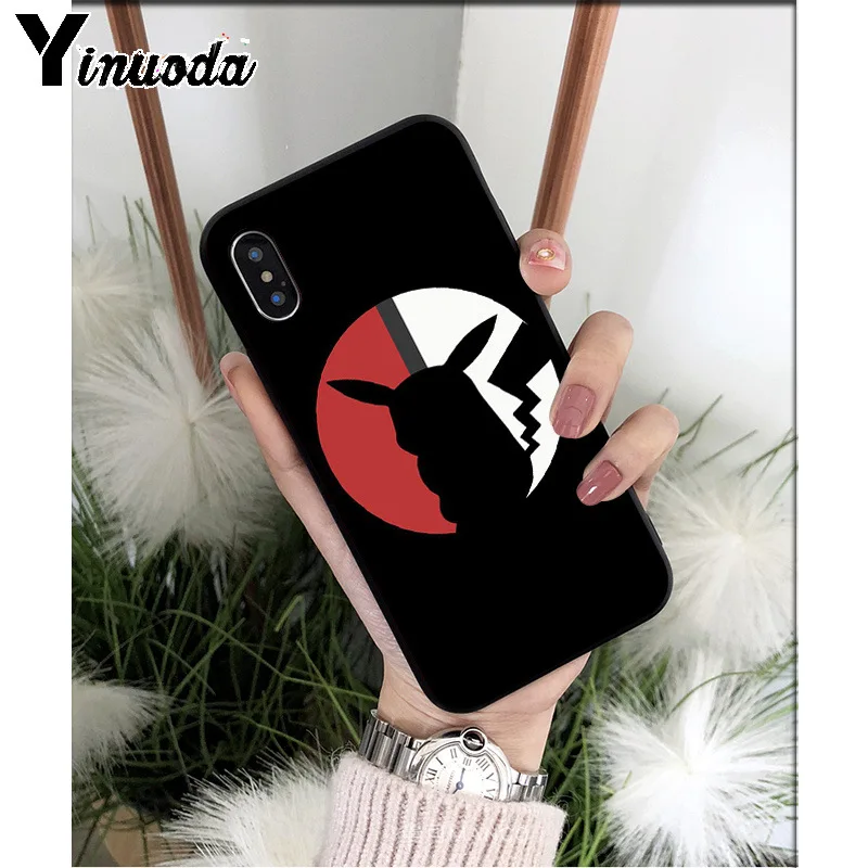 Yinuoda Pokemons Ball thepikachu TPU мягкие Аксессуары для телефонов Чехол для Apple iPhone 8 7 6S Plus X XS MAX 5 5S SE XR чехол