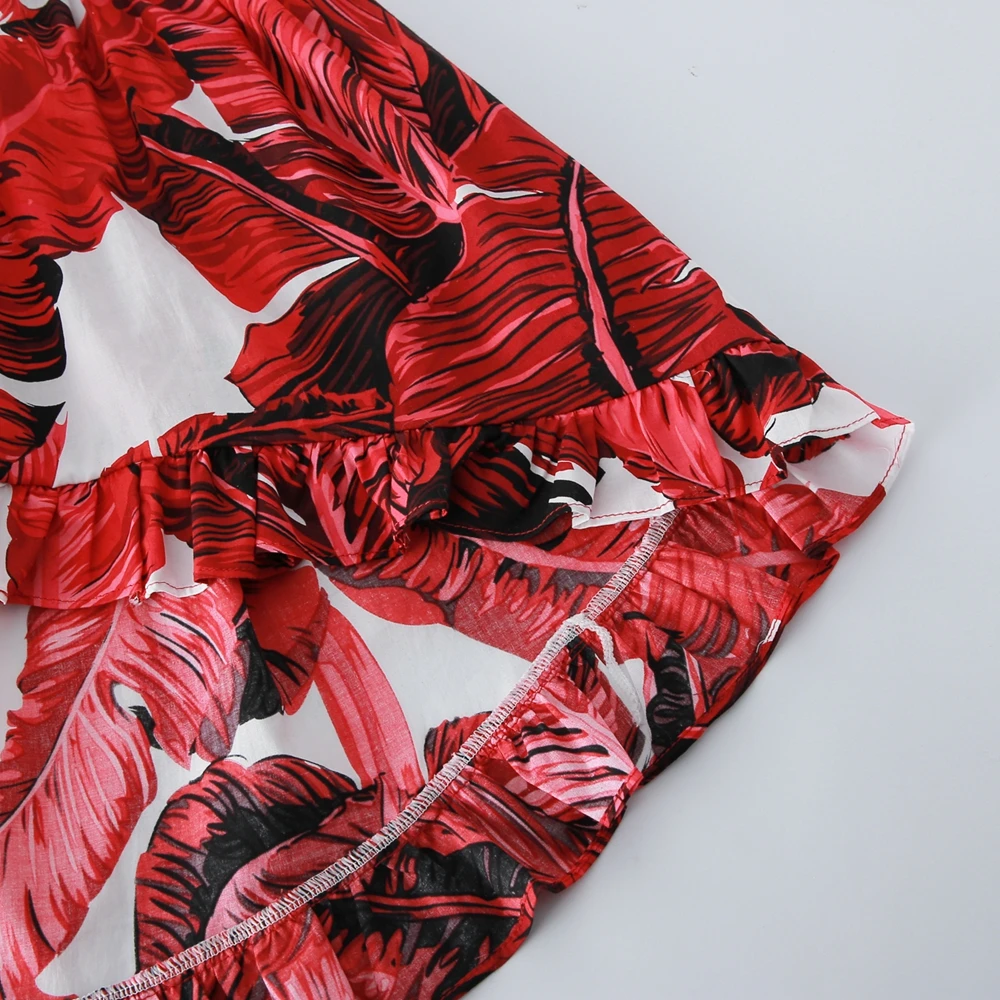 Мечта Колыбель 2019 Новое поступление Винтаж цветочный вверх-Низкая летнее платье