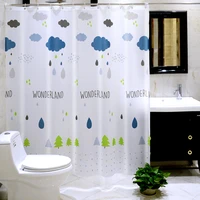 bathroom shower curtain cloth thickening waterproof mildew proof cartoon shower curtain suit toilet window curtains door curtain
