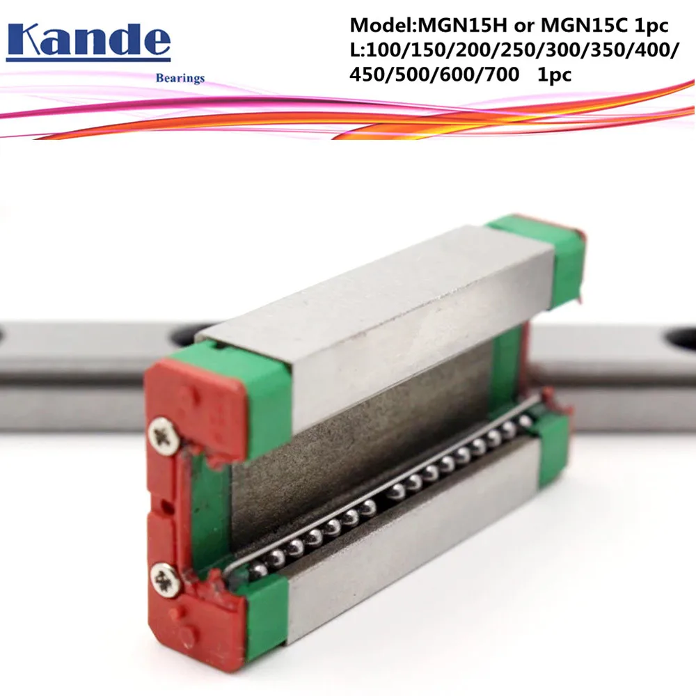 MGN15 CNC 15 мм миниатюрная линейная направляющая MGN15C 600 700 800 MGN15H каретка или