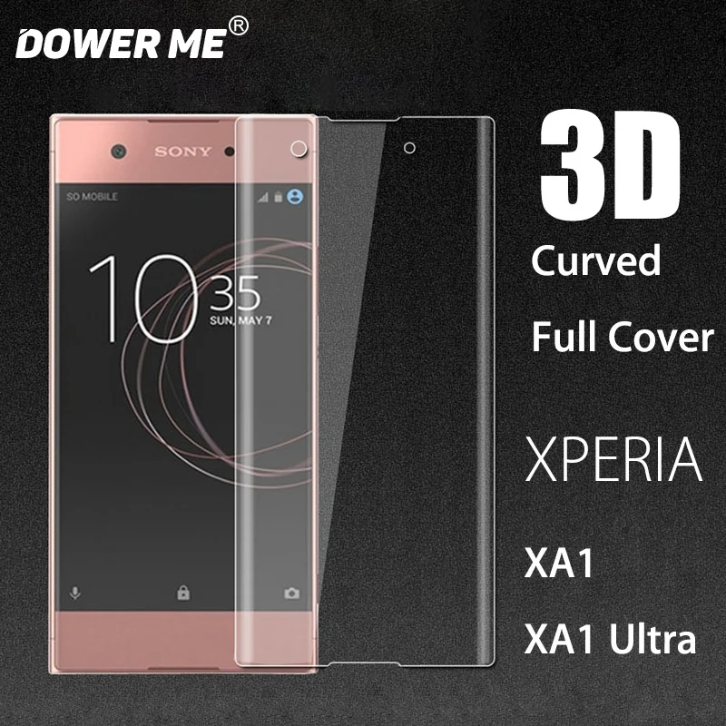 

Dower Me 3D изогнутый край Полное покрытие закаленное стекло пленка для экрана протектор экрана для Sony Xperia XA1 5,0 дюймов XA1 Utral 6,0"