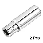 Uxcell 2 шт. 2,5-дюймовый привод 10 мм Cr-V 6-точечный глубокий разъем для сверхмощных пневматических инструментов