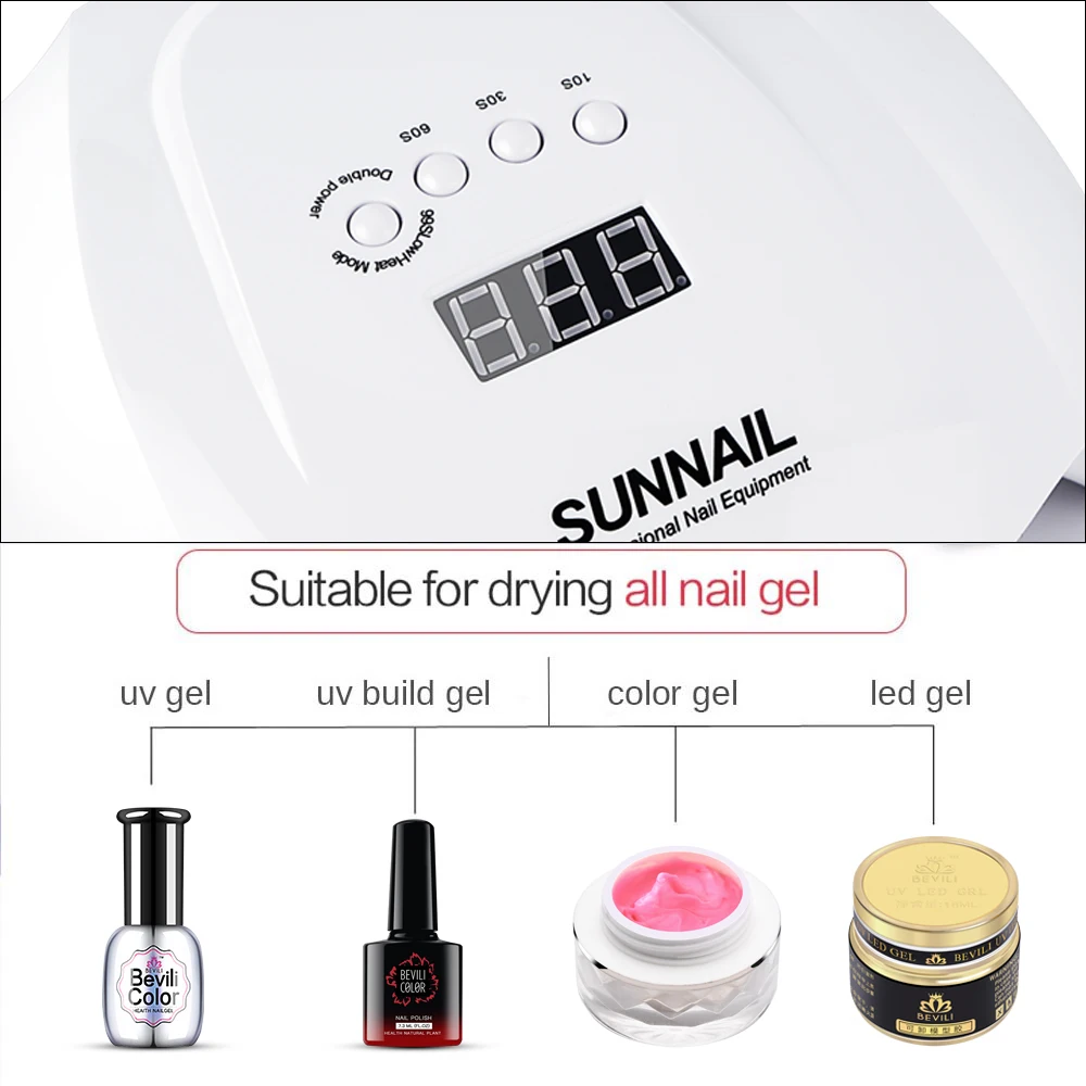 Лампа для сушки гель лака с автоматическим датчиком и таймером 48/54 Вт|Сушилки