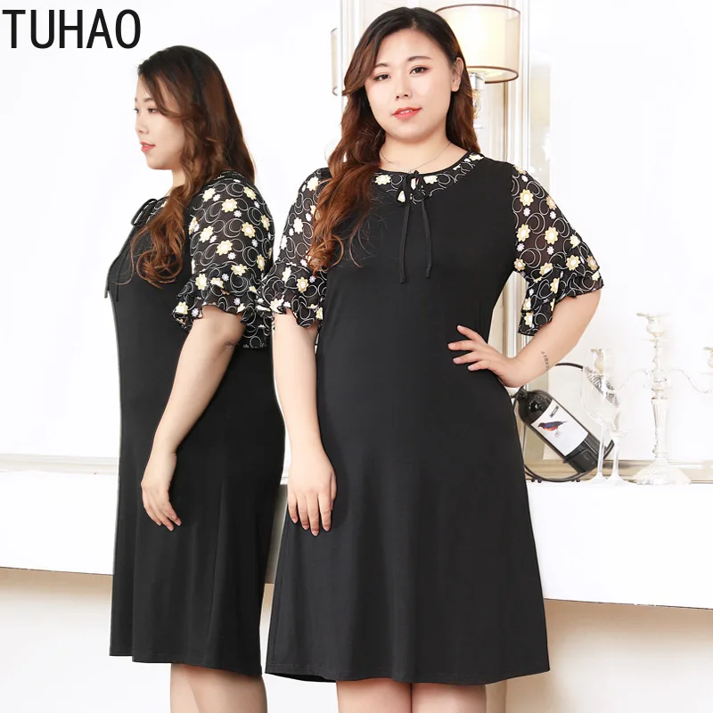 Женское офисное платье TUHAO черные элегантные вечерние платья 10XL 8XL с оборками на