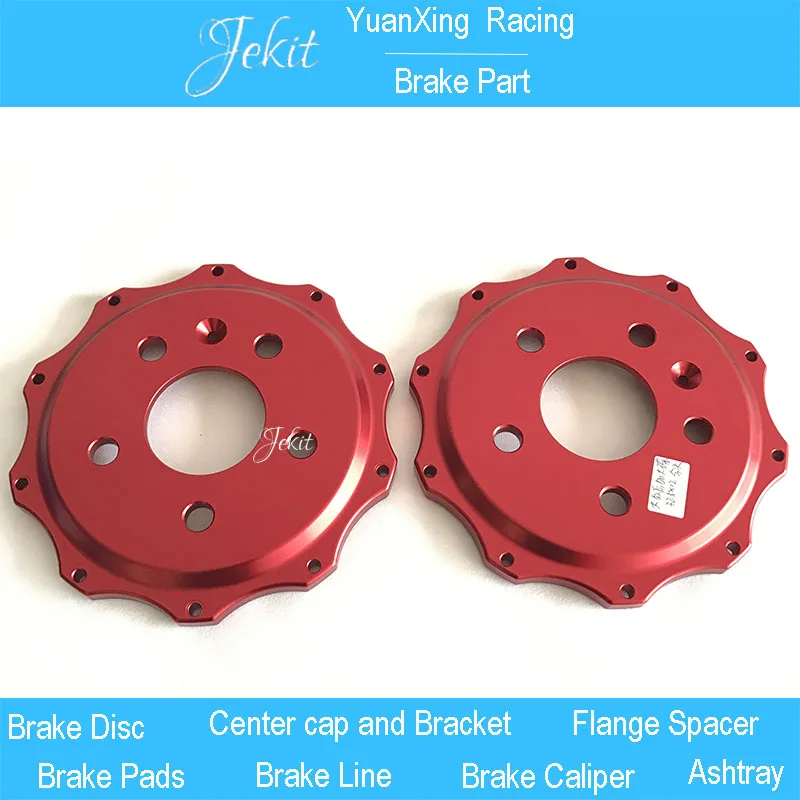

Jekit car part brake disc with bell for JK9040 red calipers for Mitsubishi Pajero/Audi/BMW car model wheel size R18'' inches