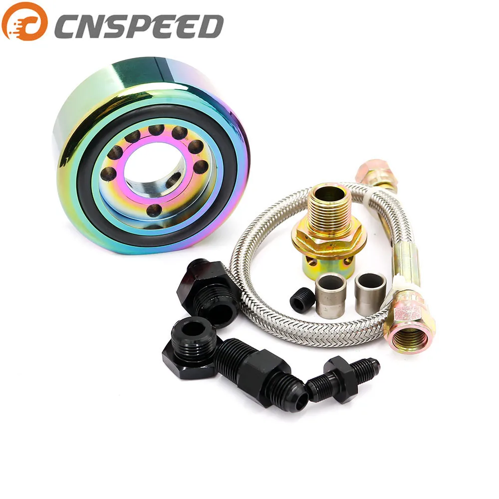 CNSPEED Neo хром Vtec комплект адаптера для масла алюминиевый конверсионный Honda Acura