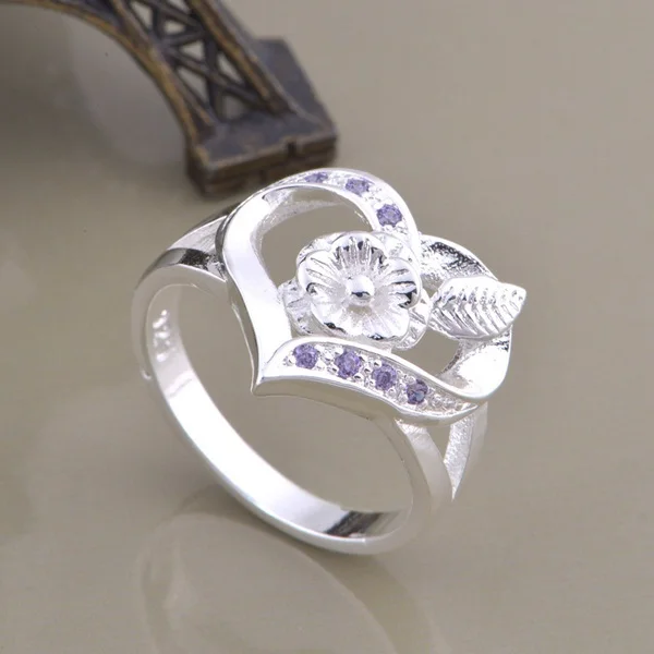 Оптовая продажа высококачественные посеребренные модные ювелирные кольца WR