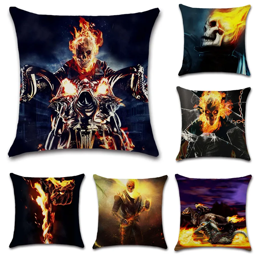 Призрак Райдер ярмарка череп украшения дома пледы наволочка диван стул магазин