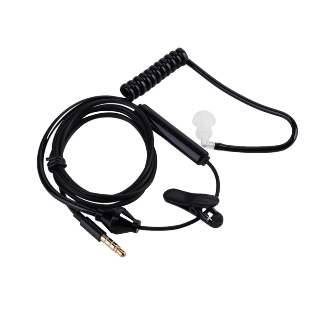 

Alloet 3.5mm Air Tube Anti-radiation Stereo Earphone Built-in microphone for calling and music for Walkie Talkie
