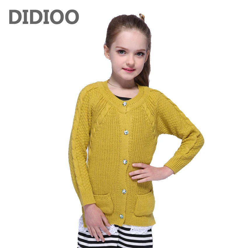 Демисезонный вязаный кардиган для девочек с кружевом на возраст 2-12 лет | Мать и