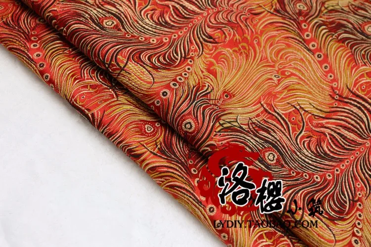 ПАРЧОВЫЙ костюм hanfu торжественное платье Детская одежда кимоно advanced cos одежда тканая Ткань Дамаск Синий Серебряный Синий Павлин